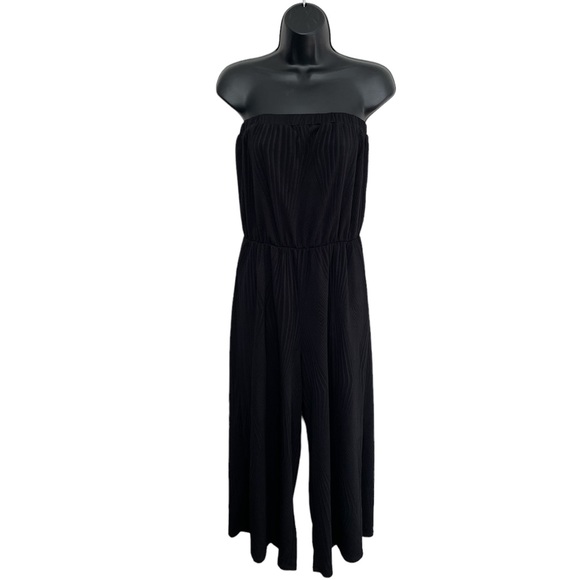 Rolla Coster Pants - Rolls Coster Black Sleeveless Jumpsuit Size Medium